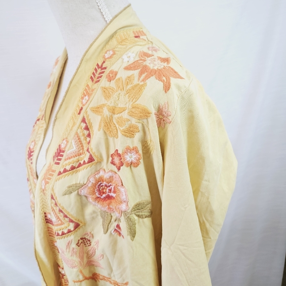 NWT Driftwood Abby Harvest Embroidered Kimono/Jacket Large - Picture 10 of 16